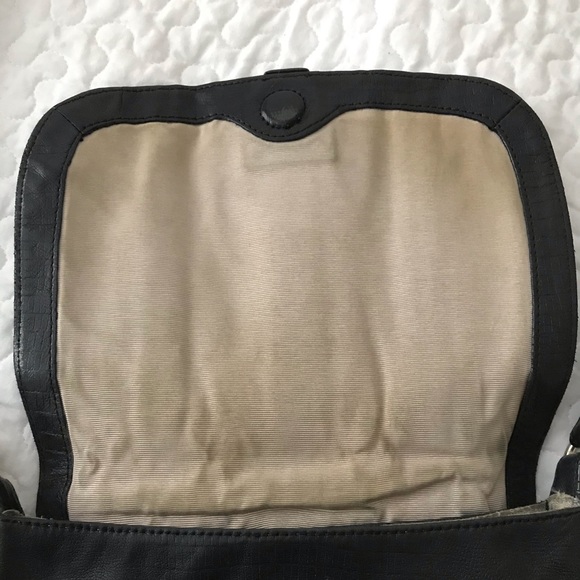 BCBGMaxAzria black leather cross body bag - Picture 3 of 7